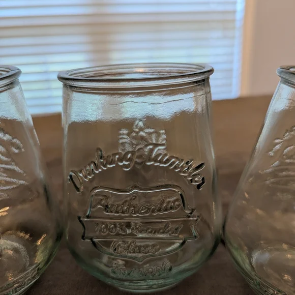 Set of 4 Clear Glass Tumblers - Picture 6 of 7